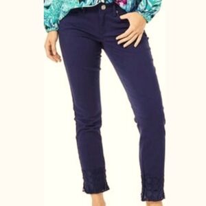 Lilly Pulitzer Sz6 South Ocean Skinny Crop Jean